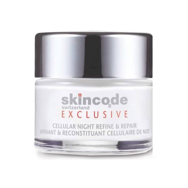 Skincode Cellular Night Refine and Repair Night Cream with Retinyl Palmitate and Hyaluronic Acid - Anti-Aging, - Face Cream