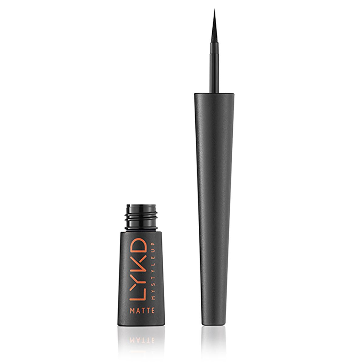 LYKD Matte Eyeliner 100 Black - Precise, Long-Lasting Liquid Eyeliner for Matte Finish LYKD Matte Eyeliner 100 Black - Precise & Long-Lasting matte eyeliner, liquid eyeliner, precise eyeliner, long-lasting eyeliner, LYKD eyeliner, makeup, cosmetics, eye makeup, beauty products, matte finish, smudge-resistant, ergonomic design, highly pigmented, black eyeliner, everyday makeup, special occasion makeup, makeup artist tools