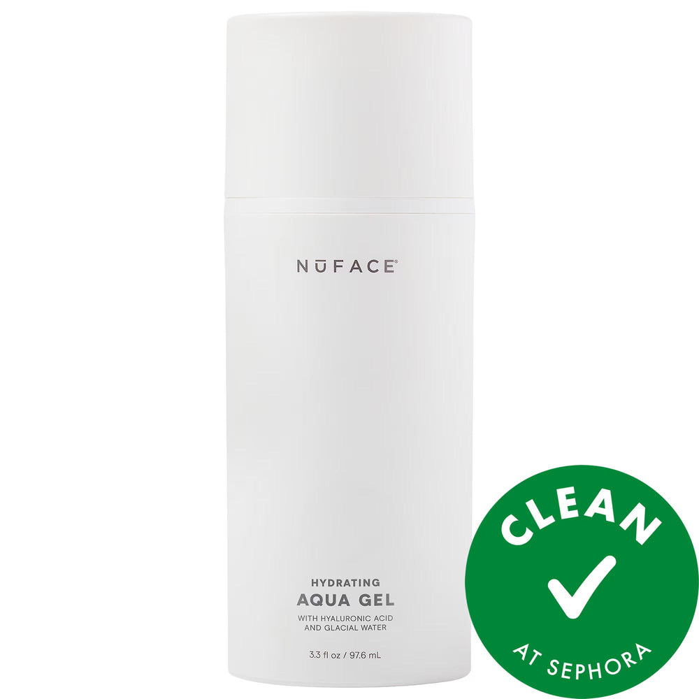 NuFACE Hydrating Aqua Gel: Microcurrent Serum with Hyaluronic Acid - 24 Hour Hydration for Anti-Aging & Clean Beauty NuFACE Hydrating Aqua Gel: Microcurrent + Hyaluronic Acid Serum NuFACE Hydrating Aqua Gel, microcurrent gel, hydrating serum, hyaluronic acid serum, clean beauty serum, NuFACE primer, facial microcurrent, 24 hour hydration serum, IonPlex, anti-aging serum, NuFACE, hydration, microcurrent, clean beauty, skincare, serum, hyaluronic acid, anti-aging, fine lines, wrinkles, dry skin, moisturizing,