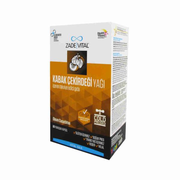 Zade Vital Pumpkin Seed Oil 320mg 60 Capsules - Natural Support - Vitamin & Supplement