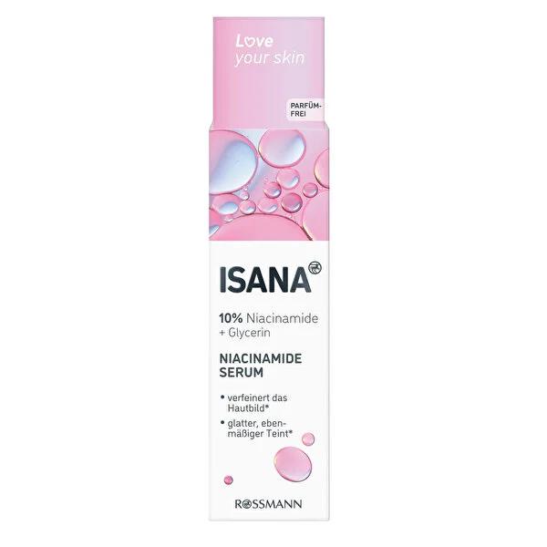 Isana Niacinamide Serum 30ml - Anti-Aging Hydrating Serum with 10% Niacinamide and Glycerin Isana Niacinamide Serum - Anti-Aging Hydration Niacinamide Serum, Anti-aging skincare, Hydrating serum, Skin barrier repair, Glycerin skincare, Skincare products, Hydration, Anti-aging, Skin health, Cosmetic serum, Facial care, Beauty products, Dermatological skincare