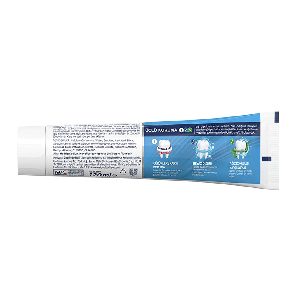 Signal Toothpaste Triple Protection with Fluoride & Calcium - 4.06 fl oz - Fresh Minty Flavor - image 8
