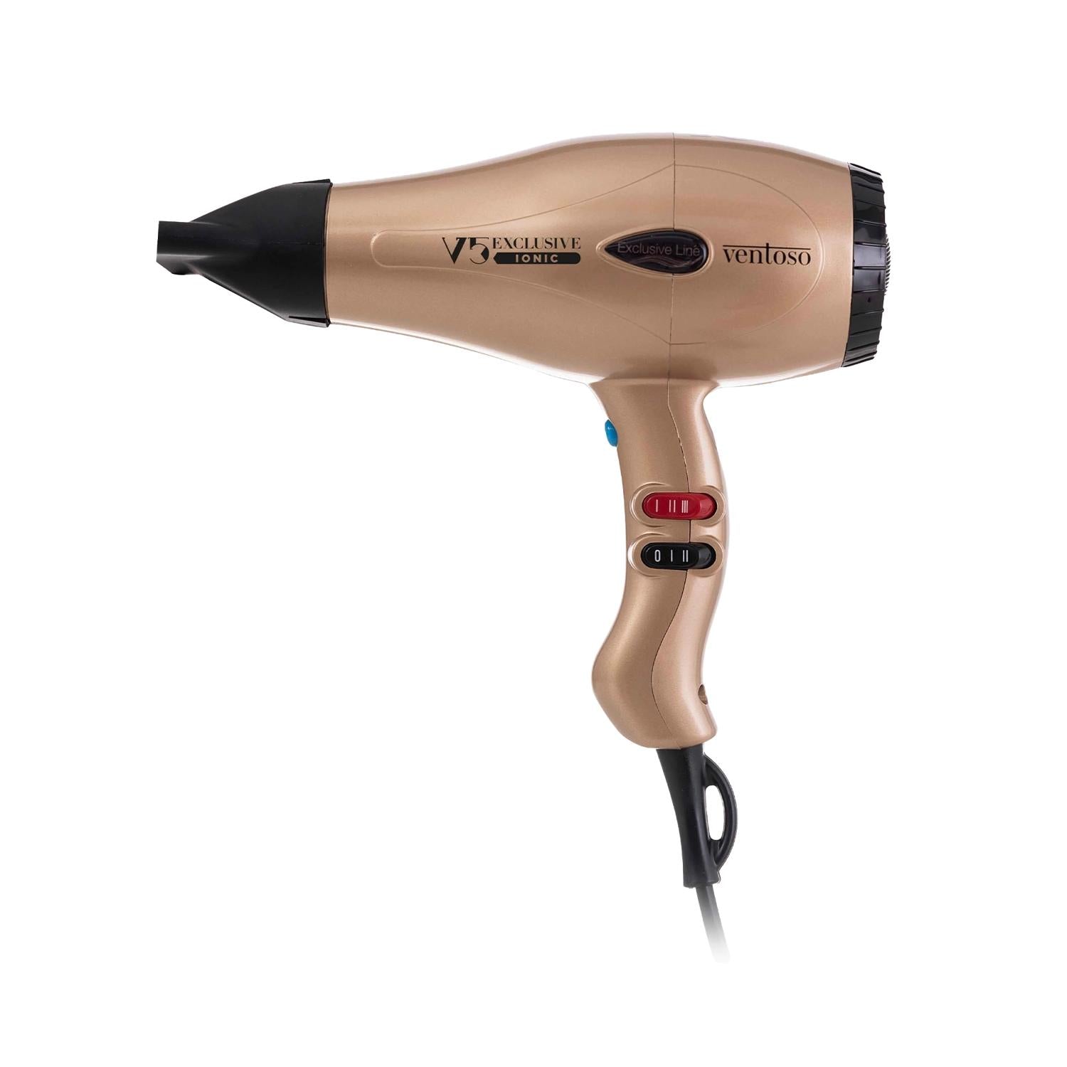 Ventoso V5 Exclusive Ionic Professional Hair Dryer Goldy 2500W