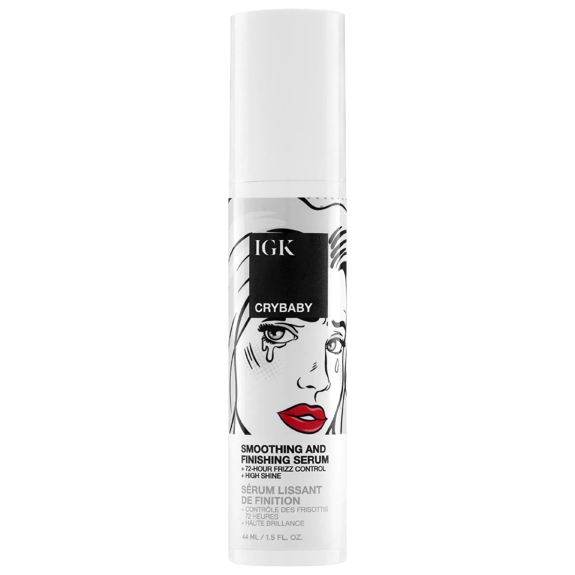 Crybaby Anti-Frizz Smoothing Serum - 72-Hour Frizz Control, Non-Greasy Hair Oil for Dry or Damaged Hair Crybaby Anti-Frizz Smoothing Serum - 72Hr Frizz Control hair smoothing serum, anti-frizz hair oil, non-greasy hair serum, vegan hair care, cruelty-free hair products, hair care, hair styling products, frizz control, hair serum, smoothing serum, coconut oil hair products, prickly pear cactus extract hair products, gluten-free hair care, vegan beauty products