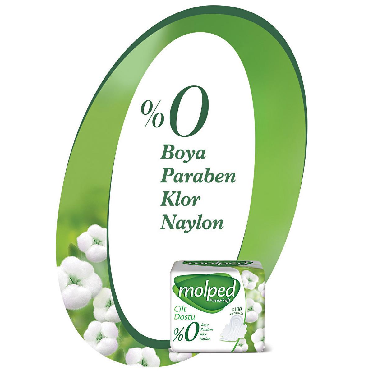 Molped Pure & Soft Organic Cotton Pads: Hypoallergenic, Chlorine & Paraben Free Sanitary Napkins for Sensitive Skin - 7 Count Molped Organic Cotton Pads: Sensitive Skin Protection organic cotton pads, hypoallergenic feminine pads, natural menstrual pads, sensitive skin sanitary pads, vegan period products, chlorine free pads, paraben free pads, soft menstrual pads, pure and soft pads, Molped Pure & Soft, feminine hygiene product, menstrual pads, sanitary napkins, organic pads, hypoallergenic pads, natural p