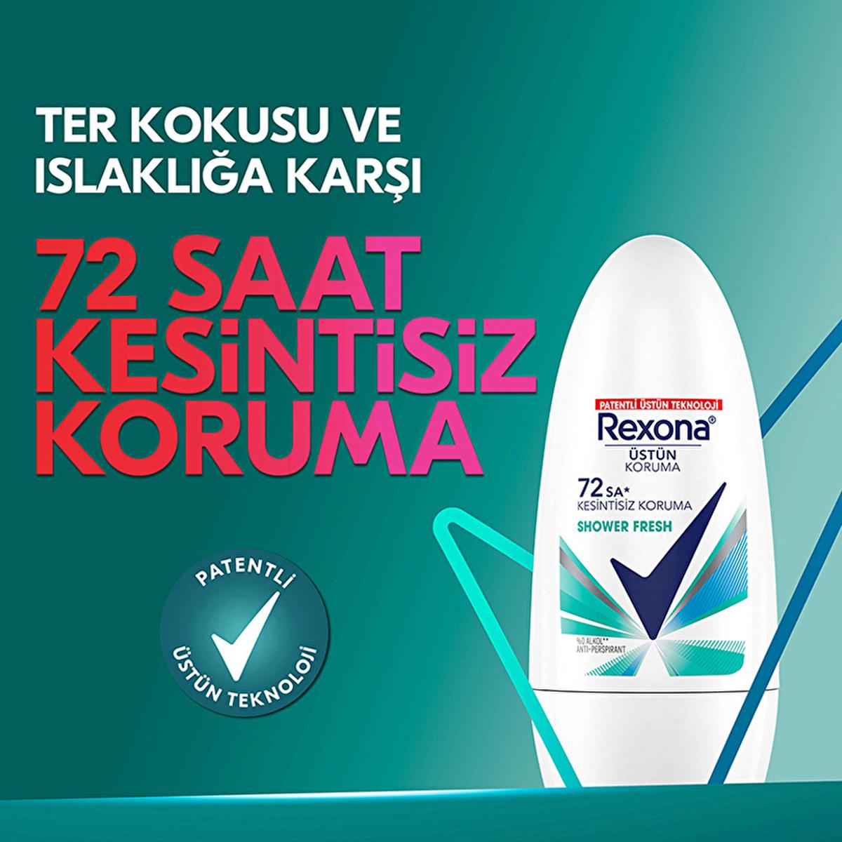 Rexona Shower Fresh Roll-On Deodorant - 72 Hour Odor &amp; Wetness Protection for Women | Long Lasting Antiperspirant Rexona Shower Fresh Roll-On: 72-Hour Deodorant Protection roll on deodorant, 72 hour deodorant, shower fresh deodorant, womens deodorant, long lasting deodorant, odor protection, wetness protection, antiperspirant deodorant, deodorant, antiperspirant, women&#39;s hygiene, body odor, sweat protection, all-day freshness, active women, hygiene, odor control, continuous protection, refreshing scent, con