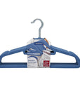 Ideenwelt Navy Blue Padded Clothes Hangers 10-Pack