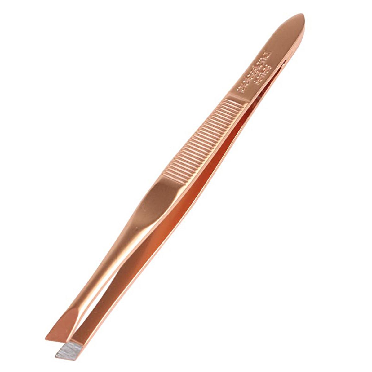 Nascita Bronz Yan Ağız Cımbız 57 - Precision Eyebrow Tweezers for Effortless Grooming Nascita Eyebrow Tweezers - Precision Grooming Tool eyebrow tweezers, slanted tweezers, hair removal tool, eyebrow grooming, precision tweezers, Nascita, personal grooming, beauty tools, grooming essentials