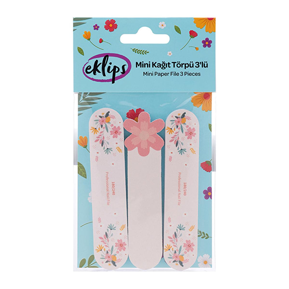 Eklips 3-Pack Nail Care Files for Smooth & Healthy Nails - Portable, Ergonomic Design for DIY Nail Shaping & - view 2