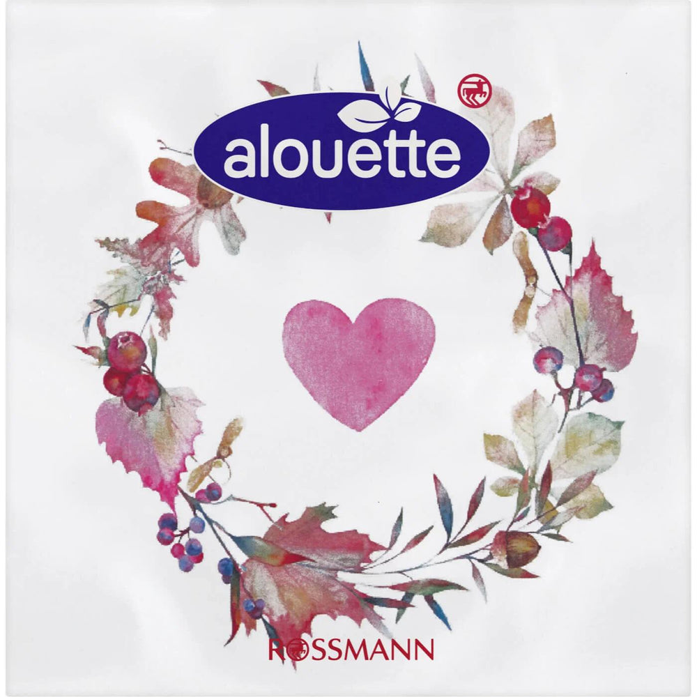 Alouette Heart Print Paper Napkins 20-Pack