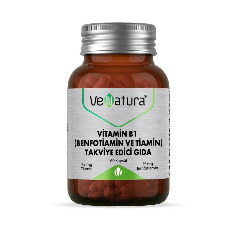 VeNatura Vitamin B1 Benfotiamine & Thiamine 60 Capsules