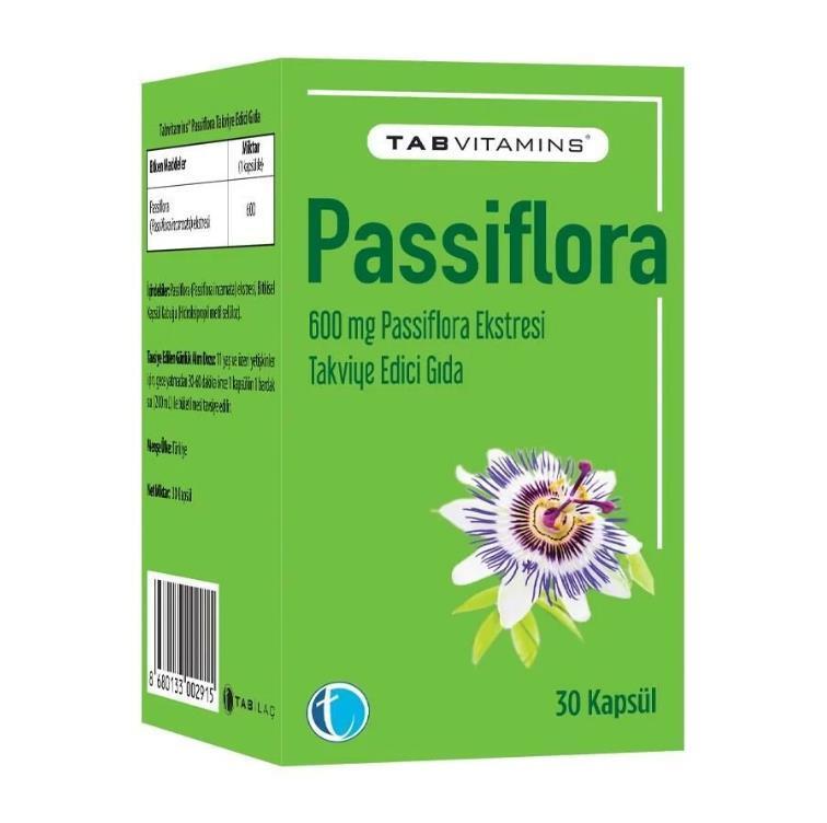 TabVitamins Passiflora Supplement - Natural Sleep Aid & Relaxation Support for Adults - Vitamin & Supplement