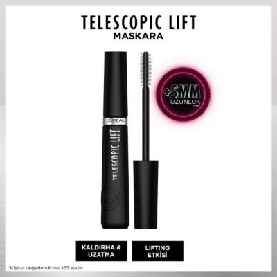 Loreal Paris Telescopic Lift Mascara - Long-Lasting, Volumizing, and Nourishing Mascara for Eyelash Enhancement Loreal Paris Telescopic Lift Mascara - Long-Lasting & Volumizing Loreal Paris Telescopic Lift Mascara, Long-lasting mascara, Volumizing mascara, Mascara for eyelash enhancement, Seramide-enriched mascara, Eye makeup, Cosmetics, Beauty products, Makeup essentials, Lash care, Volumizing and lengthening mascara