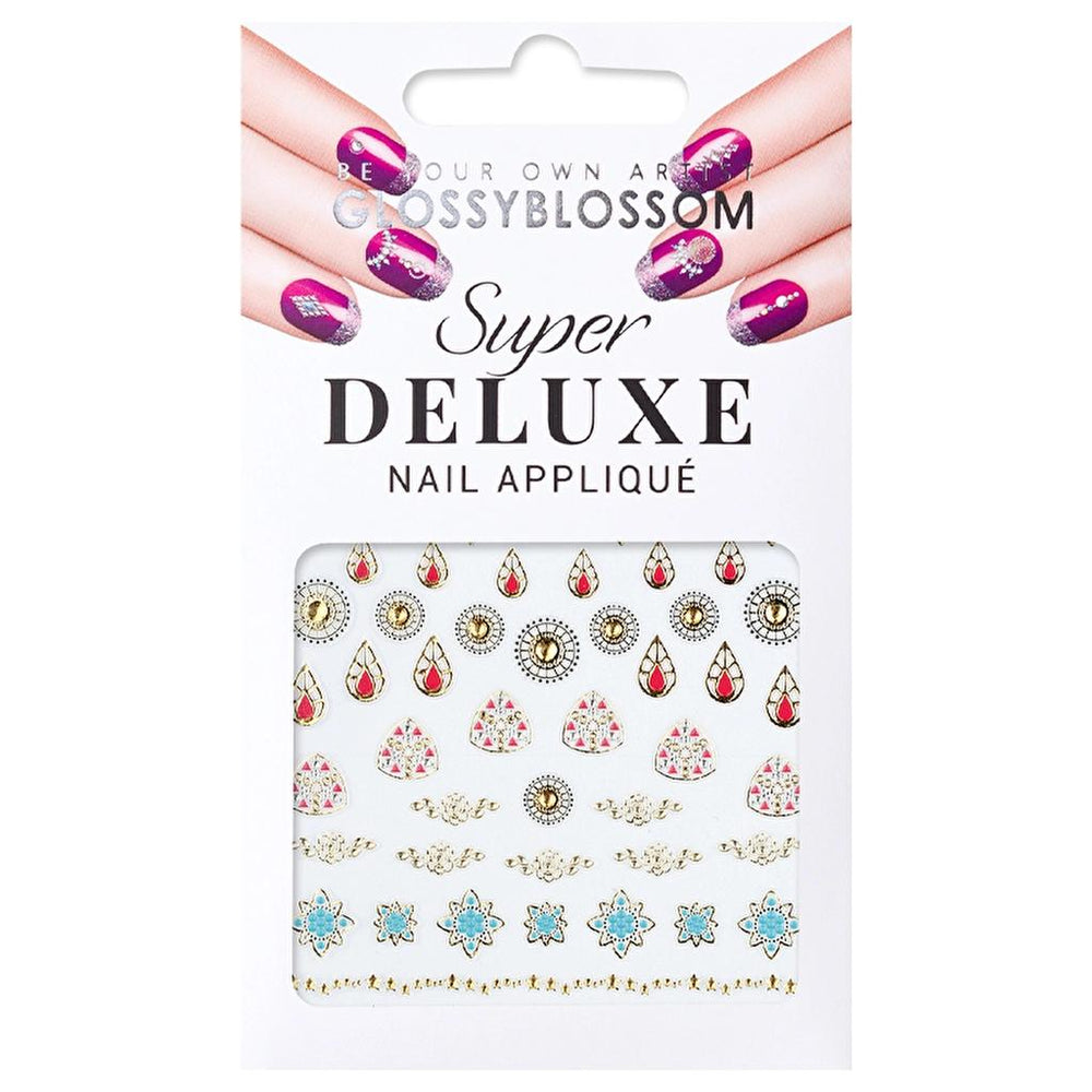 Glossy Blossom Jewel Box Ancient Secret Nail Stickers