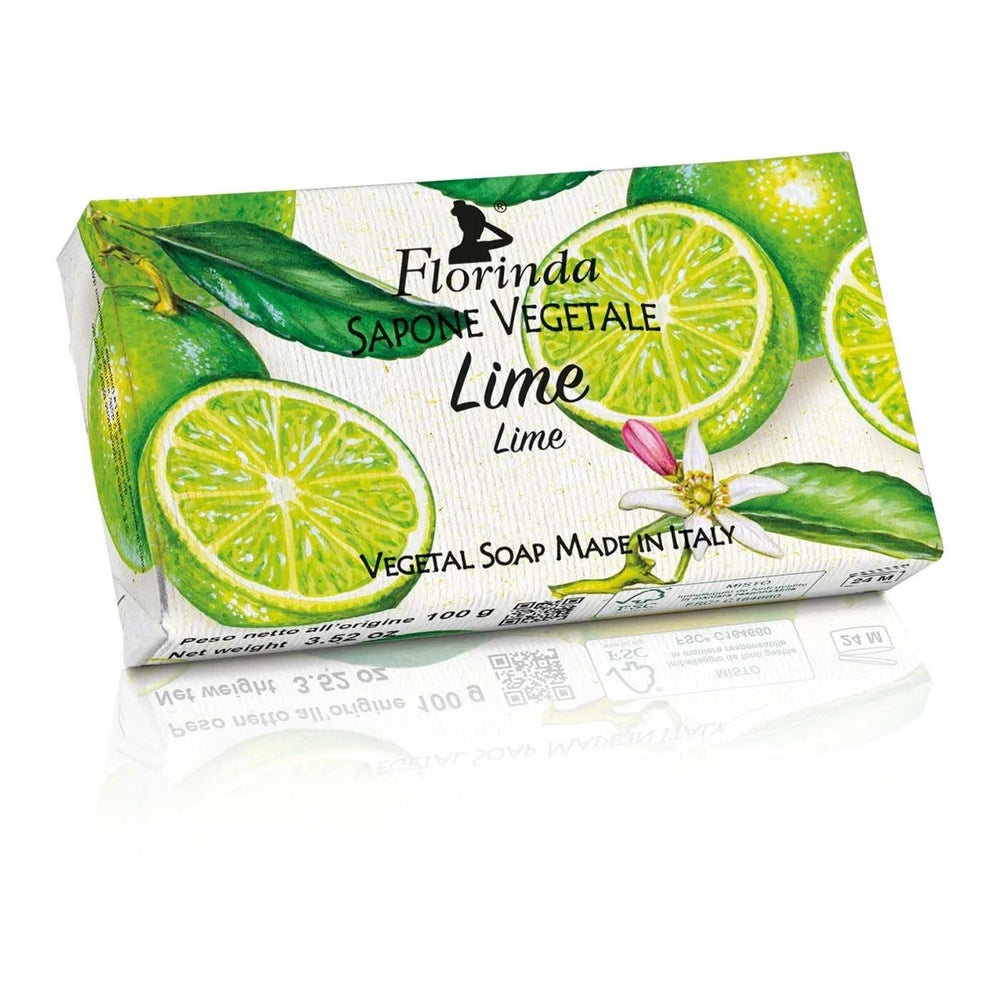 Florinda Vegetal Lime Bar Soap for Refreshing Cleanse 100g