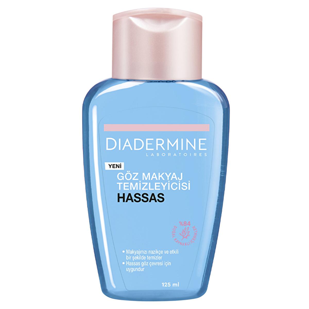 diadermine essential care eye makeup remover bottle, applying diadermine eye makeup remover Diadermine Essential Care Eye Makeup Remover - Gentle Formula for Sensitive Skin | 4.2 fl. oz. Diadermine Essential Care Eye Makeup Remover diadermine, eye-makeup-remover, gentle-formula, sensitive-skin, contact-lens-friendly, makeup-remover, fragrance-free, eco-friendly, skincare, ai-generated