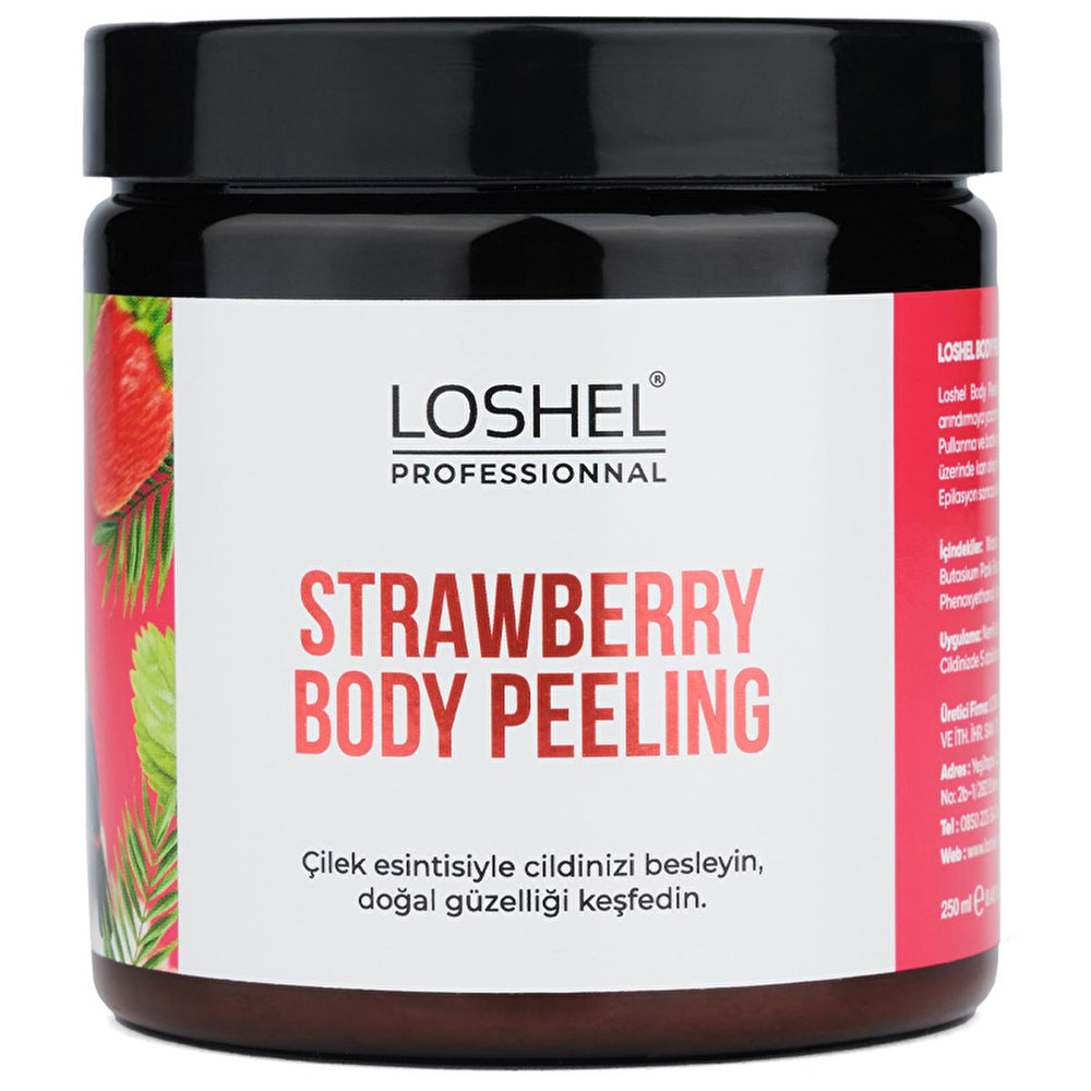 Loshel Body Scrub & Peeling - Exfoliating Body Care for Smooth Skin, 8.45 fl oz - Exfoliator
