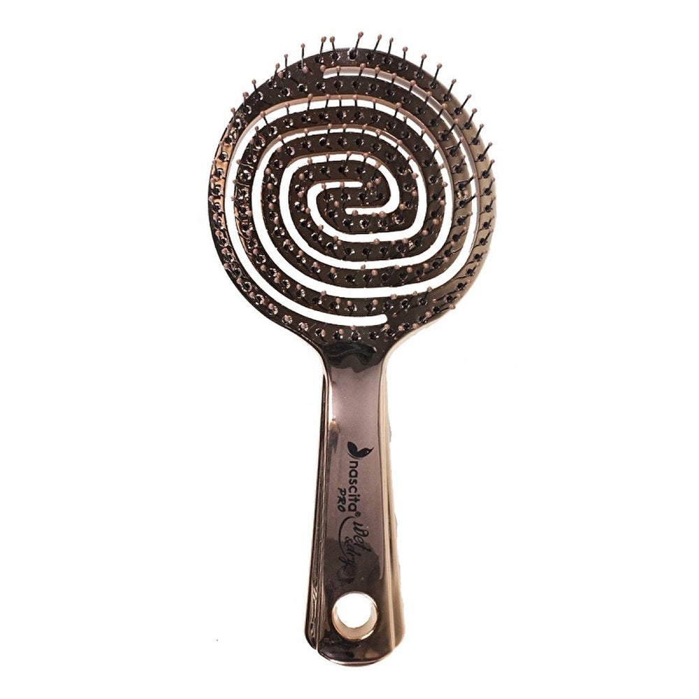 Nascita 3D Flexi Kontrol: Detangling Hair Brush for Curly Hair, Anti-Static, Flexible Bristles, & Fast Drying Nascita Detangling Hair Brush: Frizz Control & Fast Drying detangling hair brush, anti-static hair brush, curly hair brush, flexible bristle brush, hair brush for detangling, frizz control hair brush, fast drying hair brush, hair brush, detangling brush, anti-frizz brush, curly hair, tangled hair, hair styling, hair care, ergonomic design, easy detangling, breakage reduction, static control, quick d