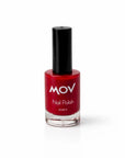 Mov Nail Polish No. 08 Glossy Classic Red for Vibrant Nails