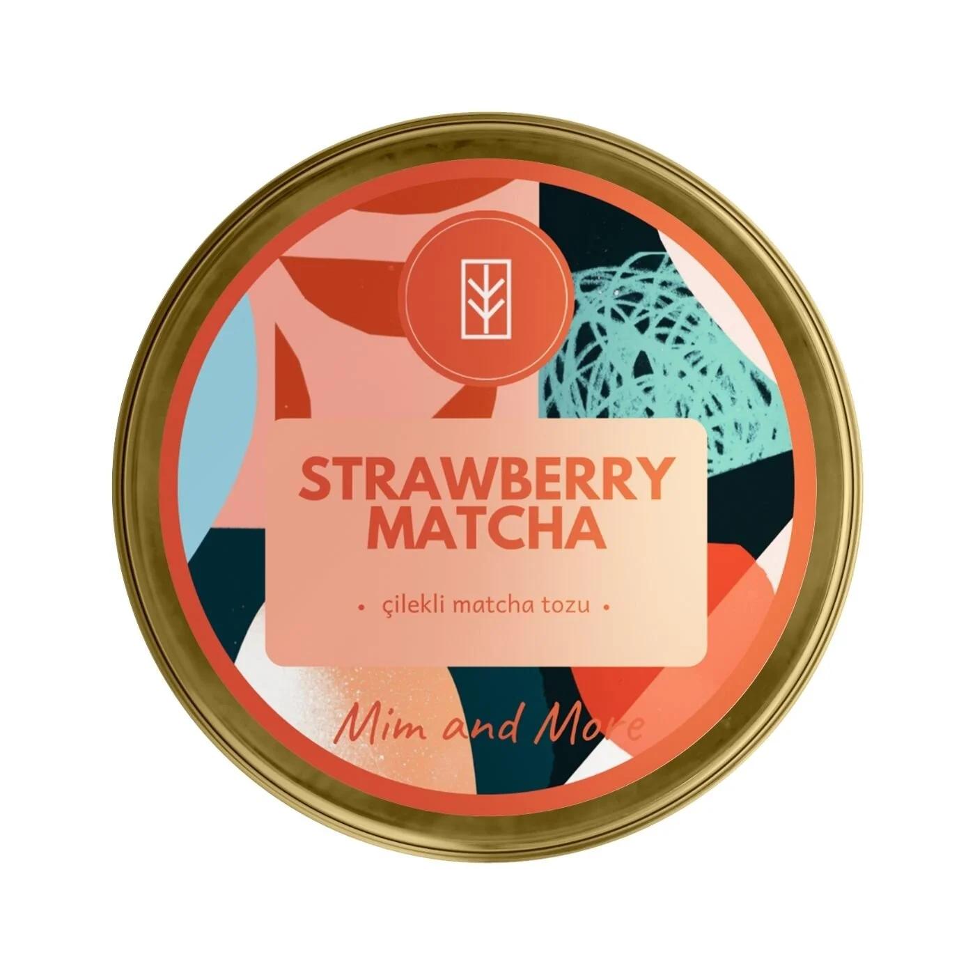 Mim &amp; More Strawberry Matcha Green Tea Tin 25g