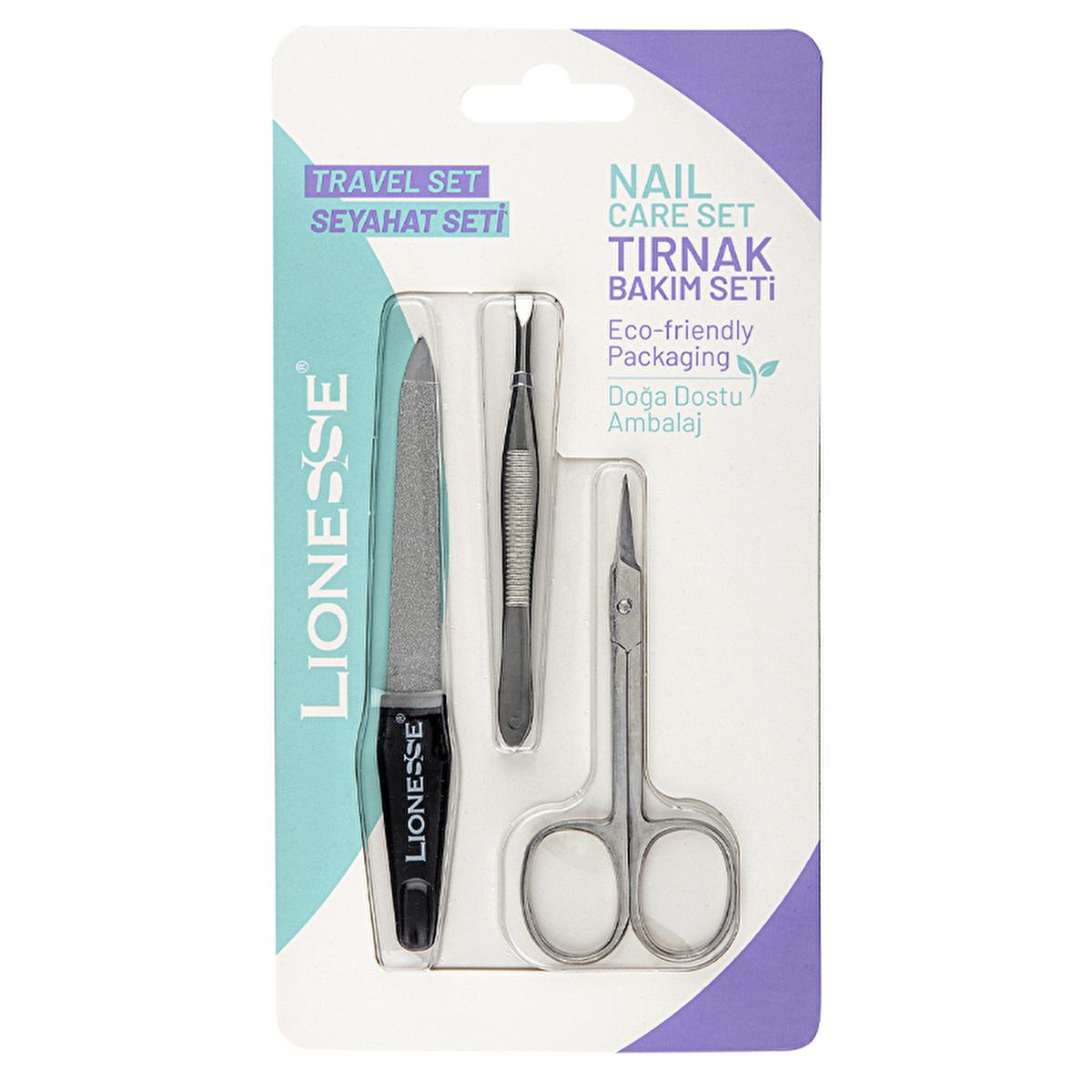 Lionesse Personal Grooming Set - 3-in-1 Travel Kit with Nail Care Tools, Tweezers & Scissors for Men & Women Lionesse 3-in-1 Grooming Set - Travel Friendly & Comprehensive personal grooming set, grooming kit, nail care tools, travel grooming kit, multi-tool grooming set, grooming essentials, travel accessories, personal care, men's grooming, women's grooming, compact grooming kit, convenience grooming