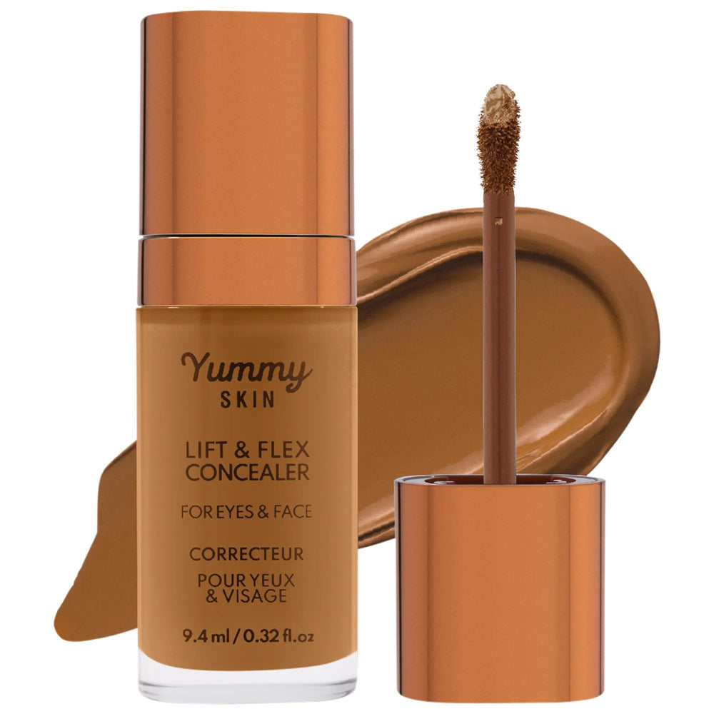 Yummy Skin Hydrating Concealer With Hyaluronic Acid & Caffeine - Vegan, Cruelty-Free, Natural Finish Yummy Skin Hydrating Concealer - Vegan & Cruelty-Free Hydrating Concealer, Vegan Cosmetics, Cruelty-Free Makeup, Hyaluronic Acid Concealer, Natural Finish Concealer, Liquid Concealer, Medium to Full Coverage, Clean Cosmetics, Sensitive Skin Friendly, Gluten-Free, Ethical Cosmetics, Face Makeup, Concealer