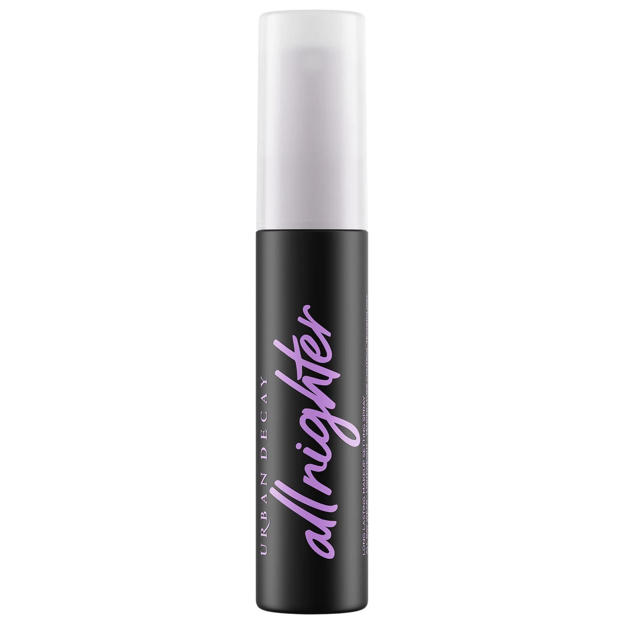 Urban Decay Mini All Nighter Waterproof Makeup Setting Spray - Long-Lasting, Natural Finish, Vegan &amp; Cruelty-Free Urban Decay Mini All Nighter Waterproof Makeup Setting Spray makeup setting spray, waterproof makeup, long-lasting makeup, natural finish makeup, vegan cruelty-free cosmetics, mini size, travel size, makeup essentials, beauty products, long-lasting beauty, smudge-proof makeup, Urban Decay, cosmetics for sensitive skin