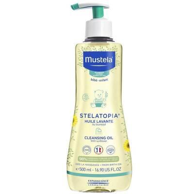Mustela Stelatopia Cleansing Oil for Dry Skin - Natural, Vegan, Dermatologically Tested Baby Skincare - image 8