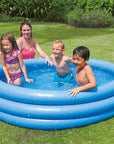 Intex Kristal Mavi Inflatable Swimming Pool: Safe, Fun Water Play for Kids - 57.87" Diameter, Durable Vinyl Intex Inflatable Pool: Kids Summer Fun! inflatable swimming pool, kids inflatable pool, childrens swimming pool, small inflatable pool, backyard pool for kids, portable swimming pool, intex inflatable pool, kristal mavi pool, 3 ring inflatable pool, inflatable pool 147cm, inflatable pool, kids pool, childrens pool, small pool, backyard pool, portable pool, intex pool, kristal mavi, 3 ring pool, pool 1