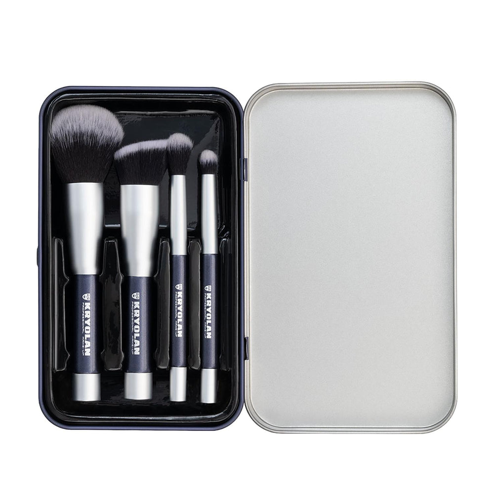Kryolan Magnetic Brush Set with 5 Makeup Brushes