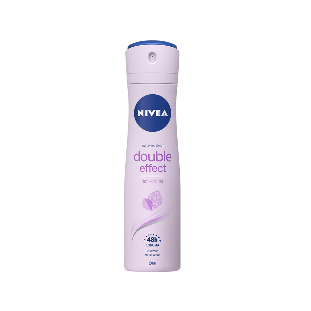 Nivea Double Effect Deodorant Spray 150ml - Long-Lasting Odor Protection Nivea Double Effect Deodorant Spray 150ml - Long Lasting Nivea Deodorant Spray, Double Effect Deodorant, 150 ml Deodorant, Personal Care Products, Body Odor Protection, Long-Lasting Deodorant, Spray Deodorant, Nivea Personal Care, Deodorant for Men, Deodorant for Women, Antiperspirant Deodorant, Effective Odor Protection, Convenient Deodorant, Reliable Deodorant, Freshness and Confidence