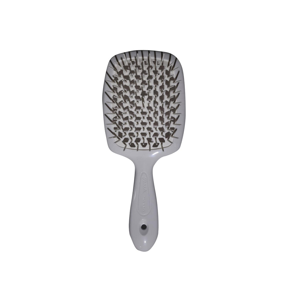 Janeke Superbrush Hairbrush in White SP226 BB