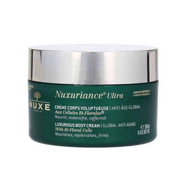 nuxe nuxuriance ultra body cream 200ml, luxurious body cream for anti-aging, nuxe body cream packaging, applying nuxe nuxuriance ultra cream Nuxe Nuxuriance Ultra Body Cream - Luxurious Moisturizer | 200ml Nuxe Nuxuriance Ultra Body Cream - Luxurious 200ml nuxe, body-cream, anti-aging, luxurious-moisturizer, firming-cream, hydration, women-skin-care, nourishing-cream, elasticity-boost, ai-generated