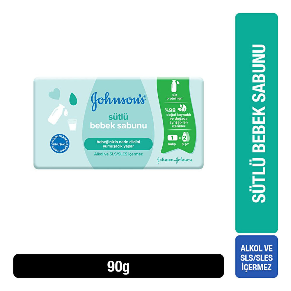 Johnson's Baby Soap - Gentle, Dermatologically Tested, SLS/SLES Free Baby Skincare - Soap