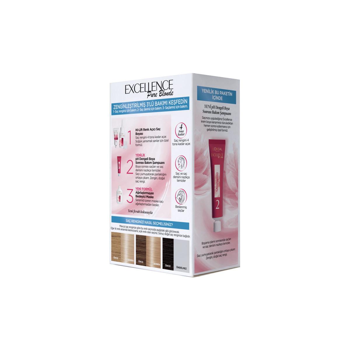 Loreal Paris Excellence Pure Blonde Hair Dye - Ultra Light Natural Blonde, Long-Lasting Color with Hair Care Loreal Paris Excellence Pure Blonde Hair Dye - Vibrant Blonde Color Loreal Paris Excellence Pure Blonde Hair Dye, Blonde hair dye, Long-lasting hair color, Hair care with coloring, pH balanced shampoo for colored hair, Hair coloring, Blonde shades, Hair dye for blonde hair, Loreal Paris hair products, Excellence Pure Blonde, Hair care routine, Color protection, Vibrant blonde colors