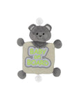 Babyjem Reflective Baby on Board Car Sign in Grey