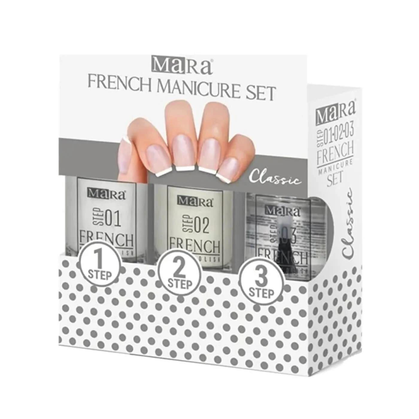 Mara French Manicure Nail Polish Set for Elegant Nails