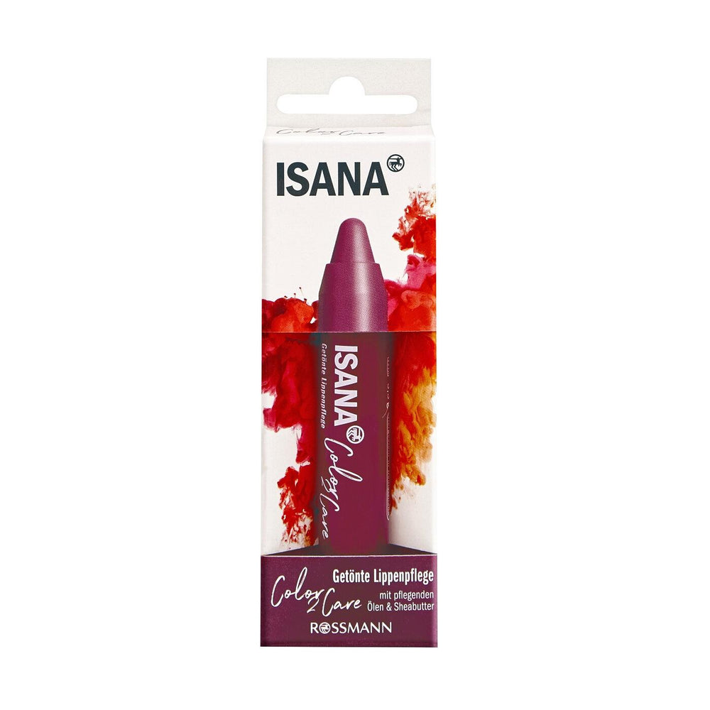 Isana Color 2 Care Berry Lip Balm for Tinted Hydration 1 pc