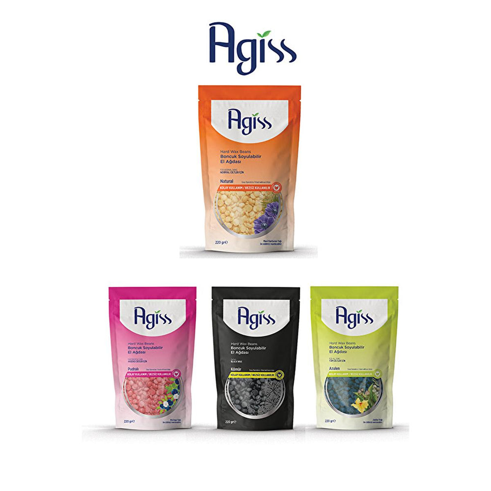 Agiss Natural Hair Removal Wax for Normal Skin - 220g, Easy & Effective Body Waxing - Skin Care