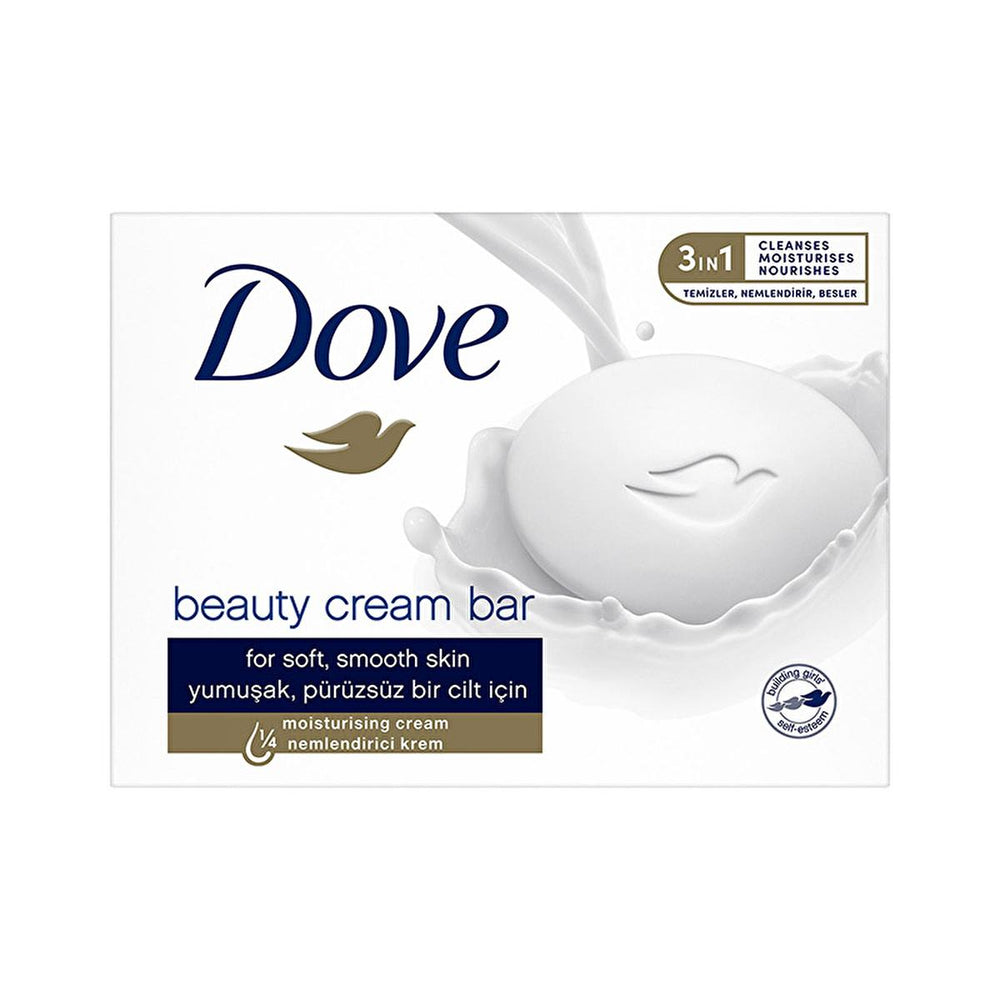 Dove Beauty Cream Bar Original - Moisturizing Sulfate-Free Soap for Soft Skin - Face Cream