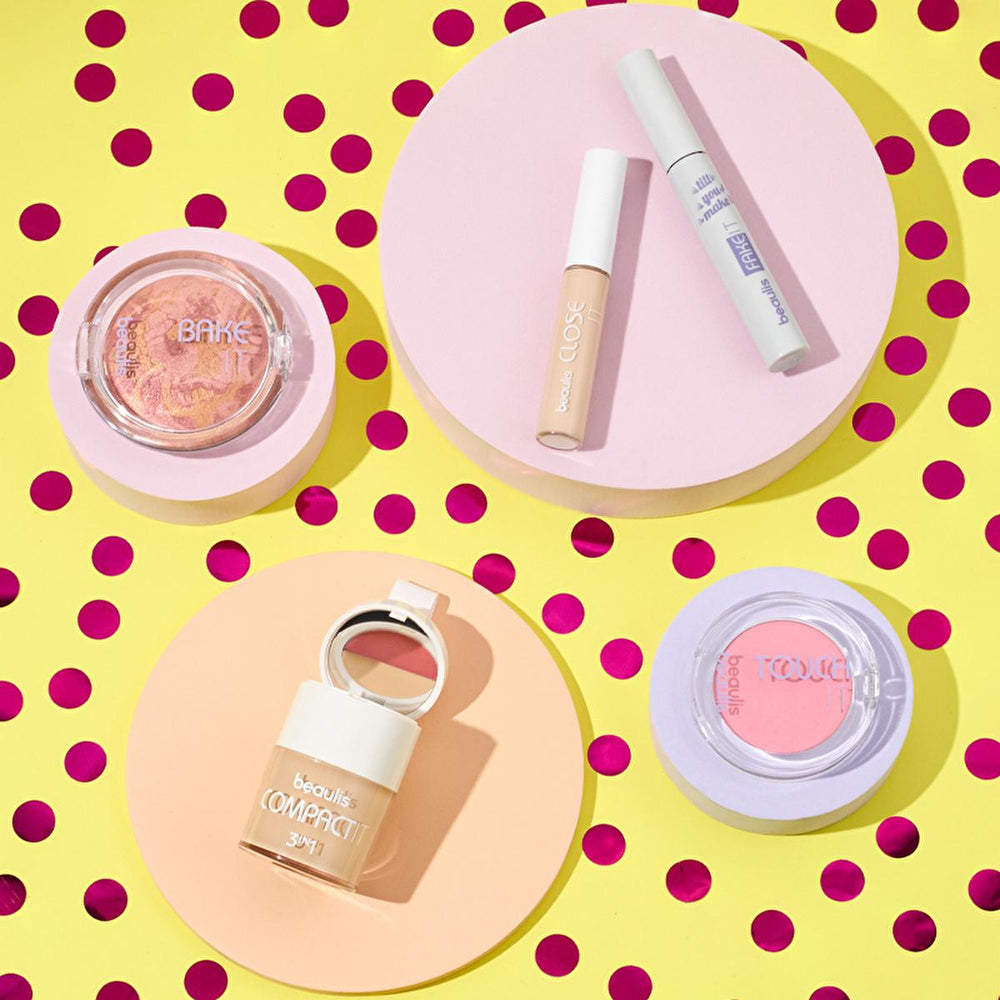 Beaulis Powder Blush 528 Playful - Natural-Looking, Silky Texture, Non-Comedogenic Makeup - Blush