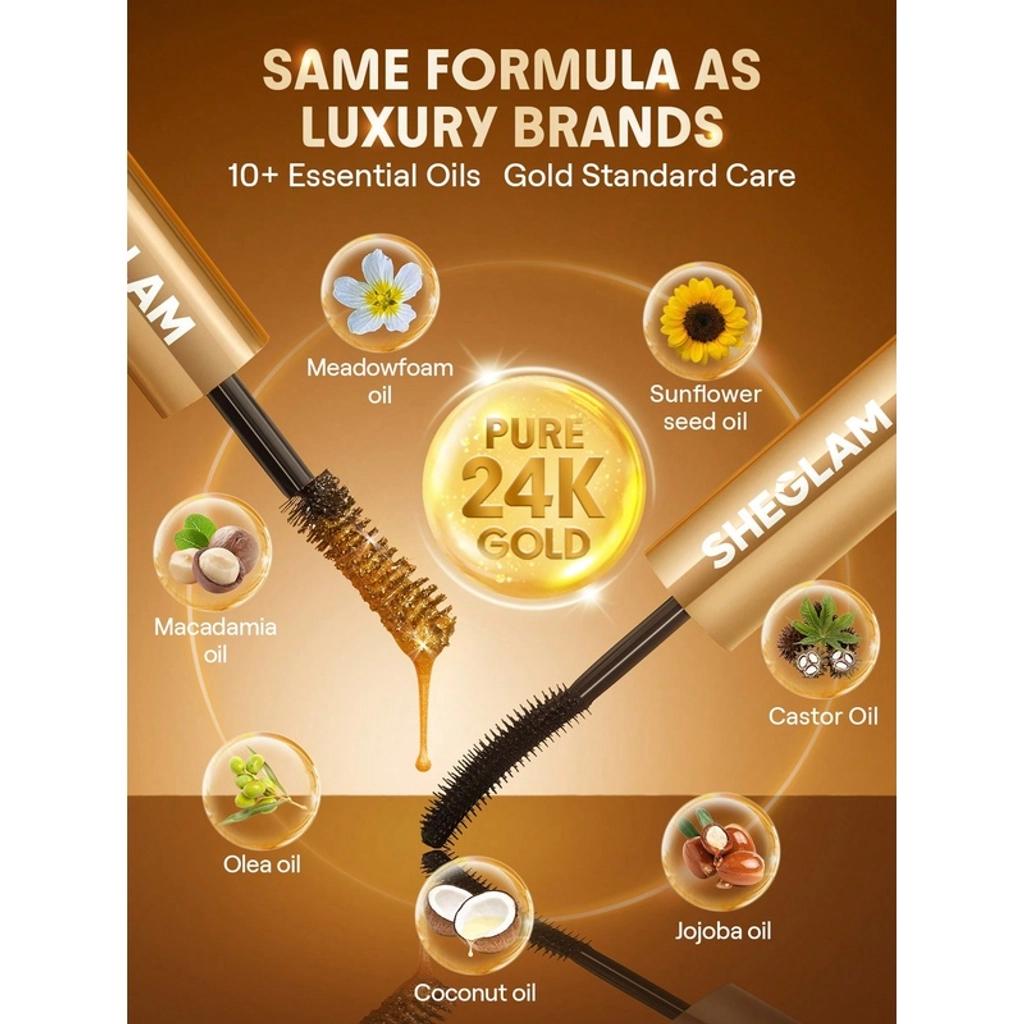 Sheglam All-In-One 24K Multi Effect Waterproof Mascara Black