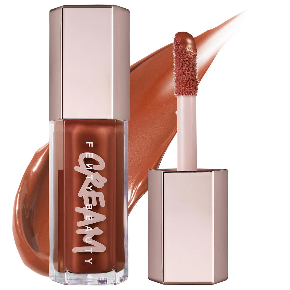 Fenty Beauty Gloss Bomb Cream: Creamy Color Drip Lip Cream - Shiny, Non-Sticky, Full Coverage, Peach Vanilla Lip Gloss & Vitamin A for Nourished Lips Fenty Beauty Gloss Bomb Cream: Shiny, Non-Sticky Lip Gloss lip cream, lip gloss, creamy lip gloss, non-sticky lip gloss, shiny lip cream, peach vanilla lip gloss, full coverage lip gloss, cruelty-free lip gloss, gluten-free lip gloss, vitamin A lip gloss, lip makeup, makeup, creamy lip, shiny lip, non-sticky lip, peach vanilla scent, full coverage lip, cruelty