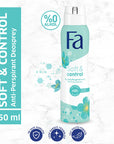 Fa Women's Soft & Control Deodorant Spray - Eco-Friendly, Dry Oil Technology, Jasmine Scent Fa Women's Deo Spray - Eco-Friendly & Soft on Skin women's deodorant spray, eco-friendly deodorant, dry oil technology, soft skin deodorant, jasmine scented deodorant, personal hygiene, long-lasting freshness, gentle deodorant, environmentally friendly packaging, recyclable packaging, cosmetic, beauty, personal care, women's grooming, natural fragrance