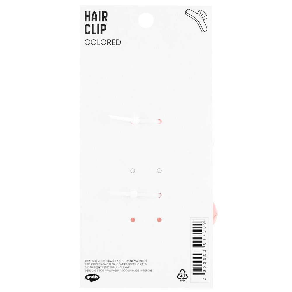 Eklips Marble Pattern Hair Clips for Secure Styling 2 Pieces