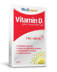 Wellcare Vitamin D3 600IU Spray - Supports Bone Health, 5ml Bottle - image 3