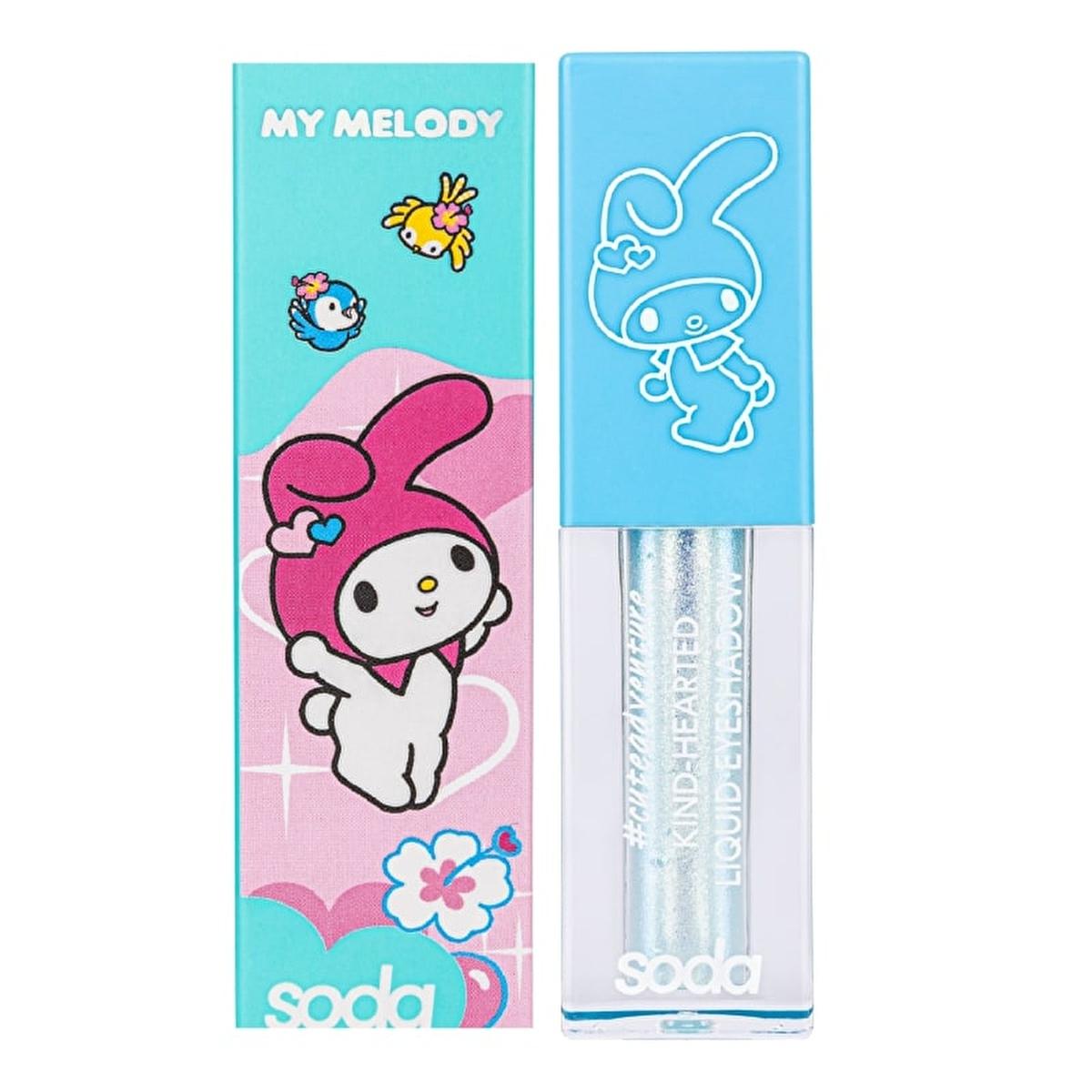 Soda Hello Kitty Liquid Eye Shadow - Shimmery, Lightweight Makeup for Easy Application Soda Hello Kitty Liquid Eye Shadow - Easy Shimmery Makeup likit göz farı, Hello Kitty makyaj, ışıltılı makyaj, kolay makyaj, hafif makyaj ürünleri, liquid eye shadow, shimmery makeup, easy makeup, lightweight makeup, Hello Kitty cosmetics, cosmetic gifts, young women's makeup, quick makeup solutions, eye shadow, makeup essentials