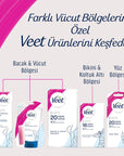 Veet Pure Wax Strips for Sensitive Skin - Hypoallergenic, Easy-Gelwax Technology for Legs & Body - Hair Reducing Products