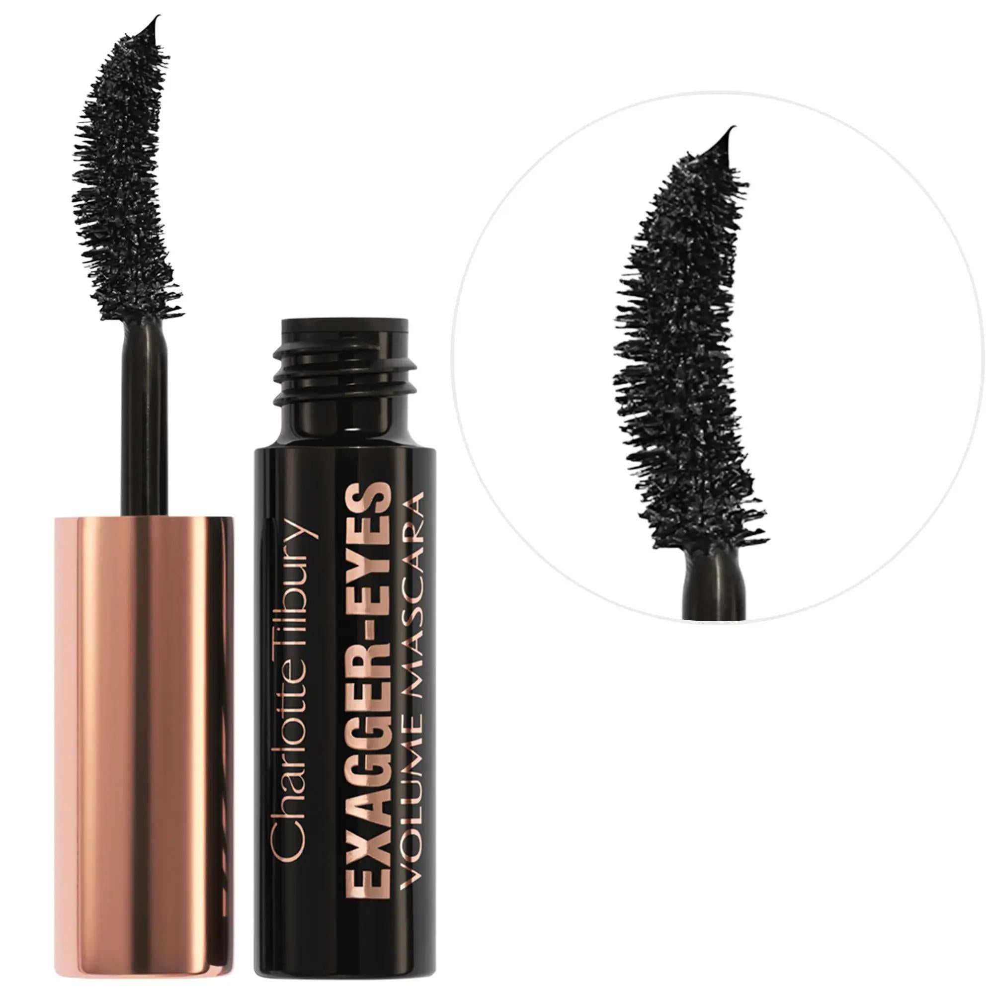 Mini Exagger-eyes Volumizing Mascara - 28Hr Long-Wearing, Smudge-Proof, Curling Formula Mini Exagger-eyes Volumizing Mascara - 28Hr Long-Lasting volumizing mascara, long-wearing mascara, smudge-proof mascara, curling mascara, natural ingredient mascara, makeup, eye makeup, cosmetics, beauty products, long-lasting makeup, volumizing formula, curling formula, smudge-proof formula, sensitive eyes, cleaner beauty, natural ingredients, jojoba waxes, paraben-free, sulfate-free