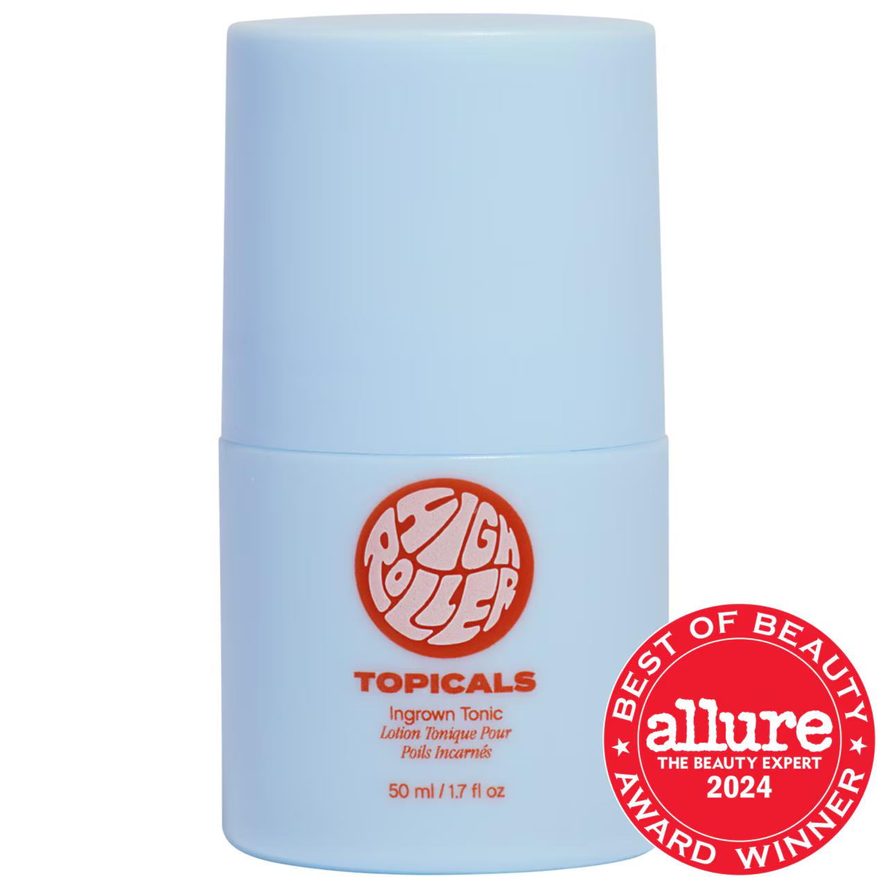 High Roller - Ingrown Hair Serum with AHA &amp; BHA for Sensitive Skin - Soothe Irritation, Reduce Bumps &amp; Dark Spots - Vegan &amp; Cruelty-Free Skincare Ingrown Hair Serum - Soothe &amp; Prevent Bumps | High Roller ingrown hair serum, salicylic acid skincare, vegan skincare products, dermatologist-tested skincare, rollerball skincare applicator, sensitive skin care, razor burn relief, dark spot treatment, uneven texture correction, acne treatment, vegan skincare, cruelty-free skincare, liquid skincare serum, skincare 